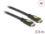 DELOCK HDMI Kabel Ethernet A -> A St/St 0.50m 4K