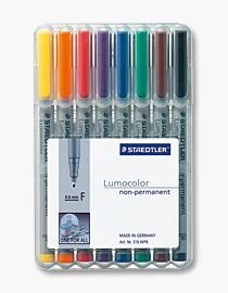 Staedtler 316 WP8 Marker 1 Stück(e) Schwarz, Blau, Braun, Grün, Orange, Rot, Violett, Gelb