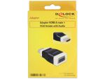 DeLOCK 65586 Kabeladapter HDMI-A VGA Schwarz, Weiß