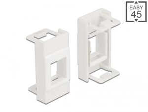 DELOCK Easy 45 Modul Keystone Halterung 22,5 x 45 mm, weiß