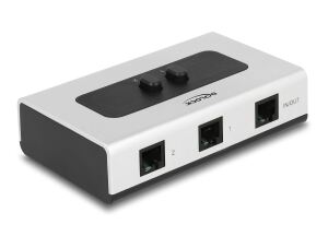 DELOCK RJ11 Switch 2 Port manuell bidirektional