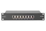 Digitus CAT 6A, Klasse E Patch Panel, geschirmt, schwarz