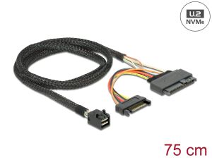 DELOCK Kabel SFF-8643 -> U.2 SFF-8639 + SATA 15Pin 0.