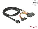DELOCK Kabel SFF-8643 -> U.2 SFF-8639 + SATA 15Pin 0.
