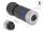 DeLOCK M12 Steckverbinder A-kodiert 4 Pin Buchse zur Montage mit Schraubanschluss