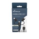 MediaRange MRCS246 USB Kabel USB 2.0 1 m USB A USB...