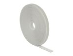 DELOCK Klett-Kabelbinder 13mm x 10m Rolle grau