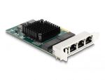 DELOCK PCI Express x1 Karte zu 4 x RJ45 Gigabit LAN BCM