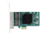 DELOCK PCI Express x1 Karte zu 4 x RJ45 Gigabit LAN BCM