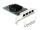 DELOCK PCI Express x1 Karte zu 4 x RJ45 Gigabit LAN BCM