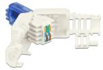 DeLOCK 86417 Drahtverbinder RJ-45 Blau, Weiß