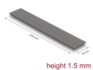 DELOCK Wärmeleitpad 120x20x1,5mm für M.2 Module 3,2 W/mK