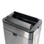 MAUL 9504094 Abfallbehälter Rechteckig Edelstahl Schwarz, Silber
