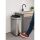MAUL 9504094 Abfallbehälter Rechteckig Edelstahl Schwarz, Silber