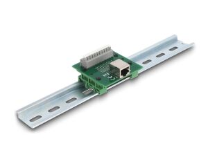 DELOCK RJ50 Buchse zu Terminalblockmit Drucktaster