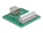 DELOCK RJ50 Buchse zu Terminalblockmit Drucktaster
