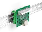 DELOCK RJ50 Buchse zu Terminalblockmit Drucktaster