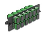DELOCK LWL Adapter Panel SC Simplex APC 12 Port grün
