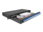 DELOCK 19" LWL Spleißbox 24x LC DX OS2 1HE...