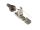 Alcasa GC-N0147 Drahtverbinder RJ-45 Schwarz, Silber, Transparent