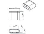 DeLOCK 64008 Steckdosensicherung USB Typ-C Schwarz 10 Stück(e)