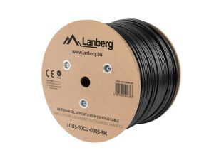 Lanberg LCU6-30CU-0305-BK Netzwerkkabel Schwarz 305 m Cat6 U/UTP (UTP)