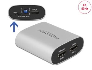 DELOCK HDMI HD Audio Extractor 4K 60Hz < HDMI mit eARC