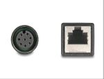 DELOCK M12 Adapterkabel A-kodiert 8 Pin Bu zu RJ45,Bu 50 cm