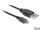 DeLOCK USB 2.0-A - USB micro-B, 1.5m USB Kabel 1,5 m USB A Micro-USB B 0,48 Gbit/s Schwarz