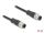 DELOCK M12 Kabel A-kodiert 8 Pin Stecker zu Stecker PVC 5 m