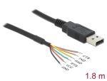 USB Kabel Delock A -> 6 offene Kabelenden 3,3V 1.80m