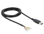 USB Kabel Delock A -> 6 offene Kabelenden 3,3V 1.80m