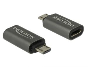 DeLOCK 65927 Kabeladapter USB 2.0 Micro-B USB Type-C Anthrazit