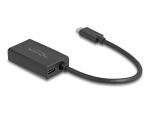 DeLOCK Adapter DisplayPort Buchse zu USB Type-C Stecker (DP Alt Mode) 4K mit PD 85 W
