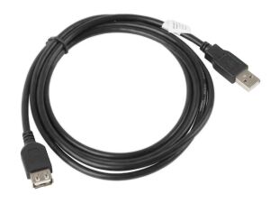 Lanberg CA-USBE-10CC-0018-BK USB Kabel USB 2.0 1,8 m USB A 0,48 Gbit/s Schwarz