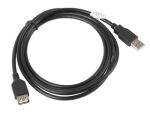 Lanberg CA-USBE-10CC-0018-BK USB Kabel USB 2.0 1,8 m USB A 0,48 Gbit/s Schwarz