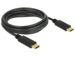 DELOCK Kabel USB 2.0 C > C 3.0m 3A schwarz