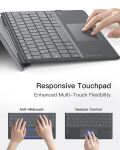 Inateck KB05114 QWERTZ Bluetooth Grau