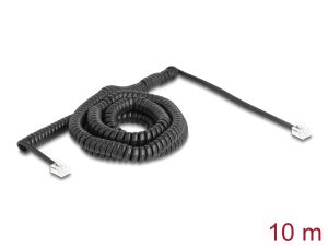 DELOCK Telefonkabel/Spiralkabel RJ11 St. zu RJ11 St. 10m