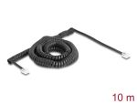 DELOCK Telefonkabel/Spiralkabel RJ11 St. zu RJ11 St. 10m