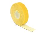 DELOCK Kabelbinder Klettverschluss 3000x20mm 1x Rol gelb