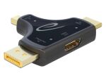 DELOCK 3 in 1 Monitoradapter HDMI/DisplayPort/mini DisplayP.