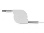 DELOCK USB 3in1 Aufrollkabel 8PIN Micro USB/USB Typ C weiß