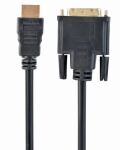 Gembird 1.8m, HDMI/DVI, M/M 1,8 m DVI-D Schwarz