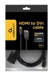 Gembird 1.8m, HDMI/DVI, M/M 1,8 m DVI-D Schwarz