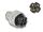 DeLOCK M12 Steckverbinder A-kodiert 4 Pin Stecker zur Montage mit Schraubanschluss 90° gewinkelt Metall