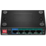 Trendnet TPE-TG51G Netzwerk-Switch Gigabit Ethernet (10/100/1000) Power over Ethernet (PoE) Schwarz