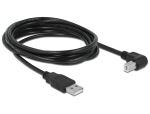 DeLOCK 3m, USB 2.0-A - USB 2.0-B USB Kabel USB A USB B 0,48 Gbit/s Schwarz