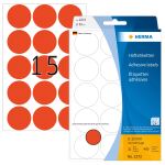 HERMA Vielzwecketiketten/Farbpunkte Ø 32 mm rund rot Papier matt Handbeschriftung 480 St.