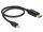 DELOCK Displayport Kabel mini DP -> DP St/St 0.50m sw 4K